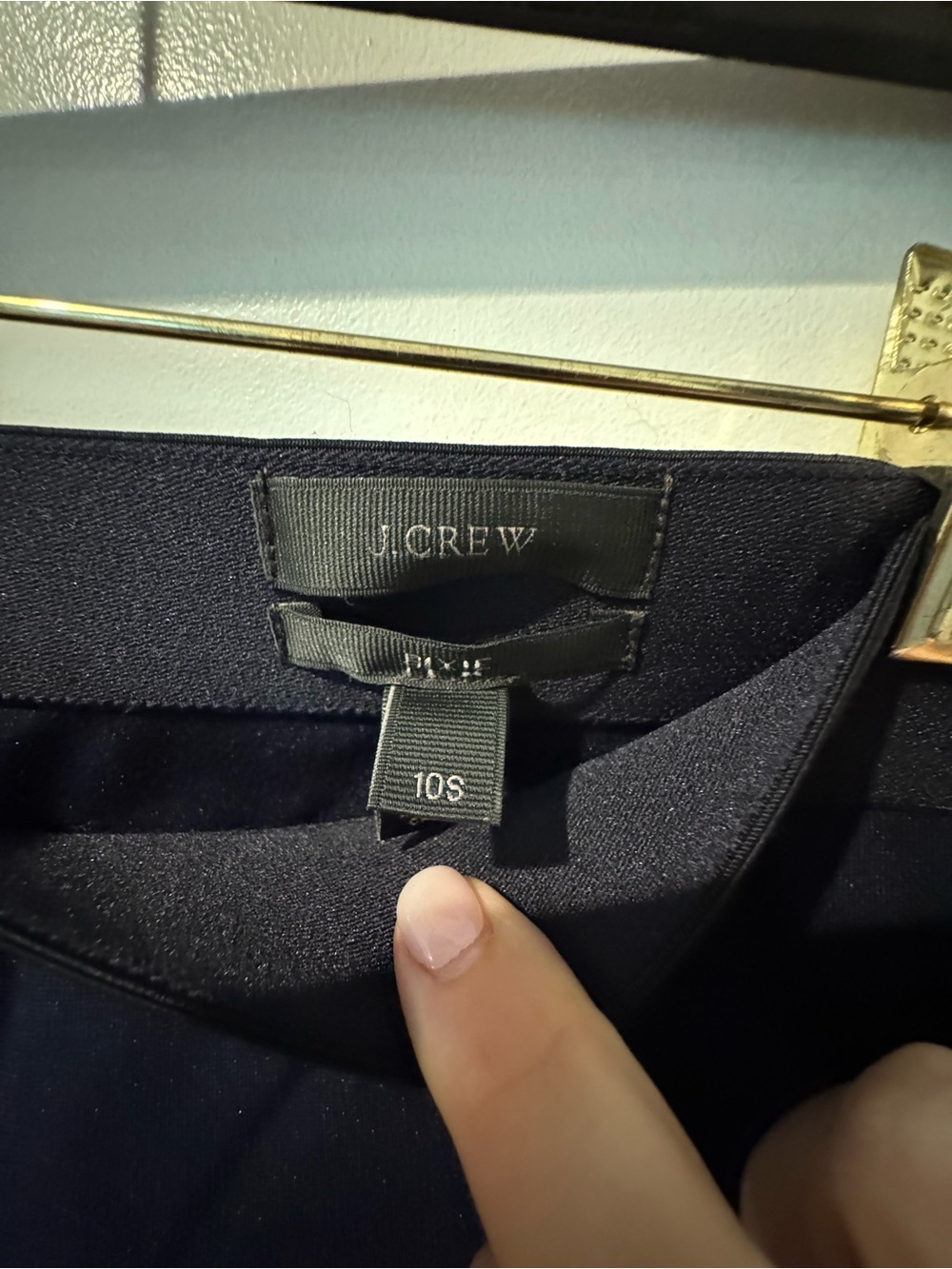J. Crew Womens Navy Ankle Cropped Pants Size 10S (10 Short) - Picture 2 of 6